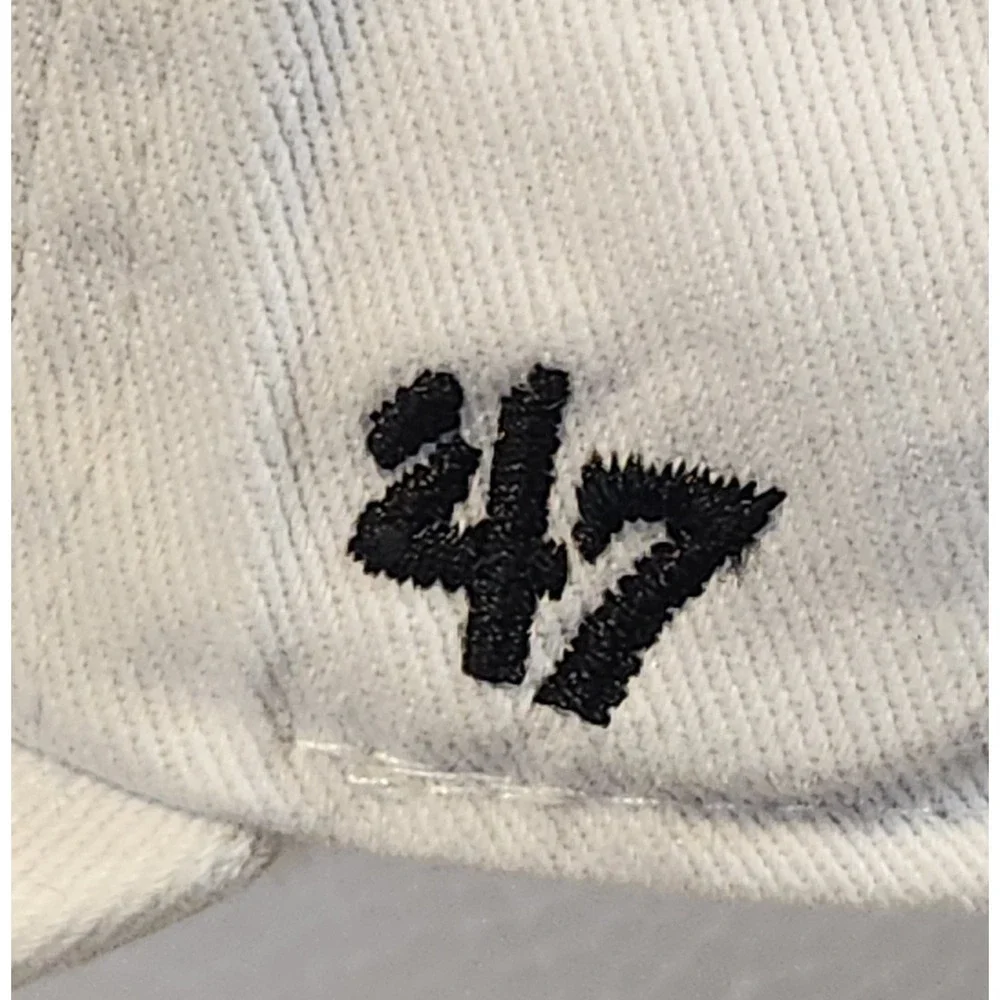 Barstool Sports Hat Mens White '47 Clean Up Dad Logo